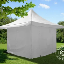 Tente Pliante FleXtents Pagoda Xtreme 50 3x3m / (4x4m) Blanc, Avec 4 Cotés -Promos Jardin Natif Magasin ft04743 007