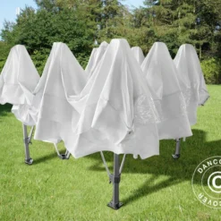 Tente Pliante FleXtents Pagoda Xtreme 50 3x3m / (4x4m) Blanc, Avec 4 Cotés -Promos Jardin Natif Magasin ft04743 05