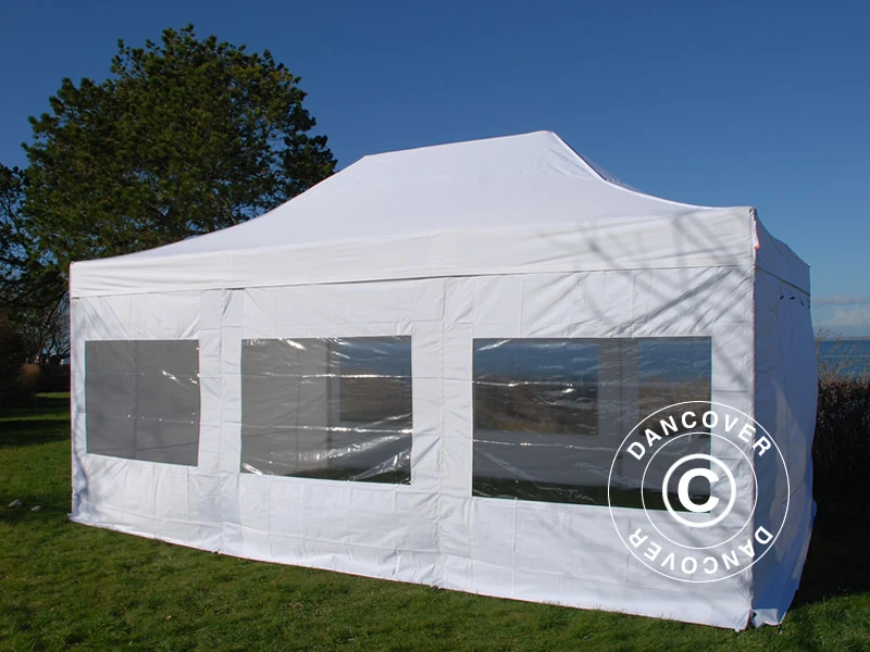 Tente Pliante FleXtents Xtreme 50 4x6m Blanc, Avec 8 Cotés 4 Tente Pliante FleXtents Xtreme 50 4x6m Blanc, Avec 8 Cotés – Image 4