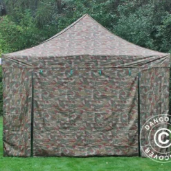 Tente Pliante FleXtents Xtreme 50 4x6m Camouflage, Avec 8 Cotés -Promos Jardin Natif Magasin ft04769 018