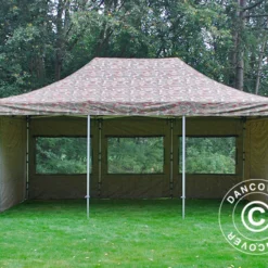 Tente Pliante FleXtents Xtreme 50 4x6m Camouflage, Avec 8 Cotés -Promos Jardin Natif Magasin ft04769 019