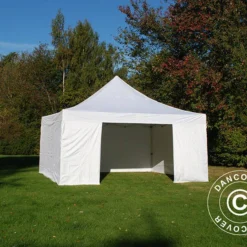 Tente Pliante FleXtents Xtreme 50 5x5m Blanc, Avec 4 Cotés -Promos Jardin Natif Magasin ft04771 031