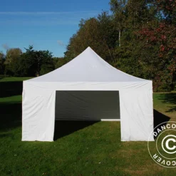 Tente Pliante FleXtents Xtreme 50 5x5m Blanc, Avec 4 Cotés -Promos Jardin Natif Magasin ft04771 032