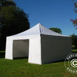 Tente Pliante FleXtents Xtreme 50 5x5m Blanc, Avec 4 Cotés -Promos Jardin Natif Magasin ft04771 035