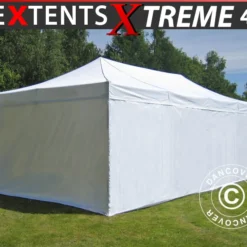 Tente Pliante FleXtents Xtreme 50 4x8m Blanc, Avec 6 Cotés