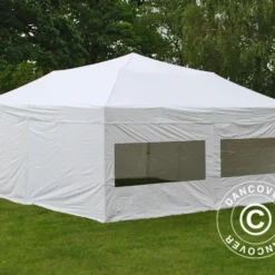 Tente Pliante FleXtents Xtreme 50 6x6m Blanc, Avec 8 Cotés -Promos Jardin Natif Magasin ft04791 0106