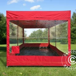 Garage Pliant FleX Carcover, 3x6m, Rouge -Promos Jardin Natif Magasin ft04822 011