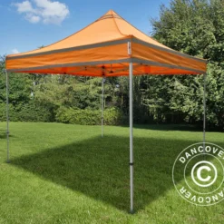 Tente Pliante FleXtents PRO, Tente De Chantier 3x3m Orange Réfléchissant -Promos Jardin Natif Magasin ft04831 02