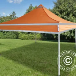 Tente Pliante FleXtents PRO, Tente De Chantier 3x3m Orange Réfléchissant -Promos Jardin Natif Magasin ft04831 04