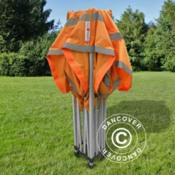 Tente Pliante FleXtents PRO, Tente De Chantier 3x3m Orange Réfléchissant -Promos Jardin Natif Magasin ft04831 06