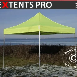 Tente Pliante FleXtents PRO 3x3m Néon Jaune/vert