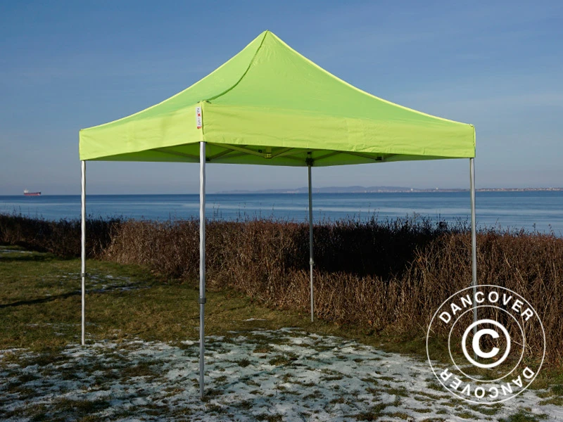 Tente Pliante FleXtents PRO 3x3m Néon Jaune/vert 2 Tente Pliante FleXtents PRO 3x3m Néon Jaune/vert – Image 2
