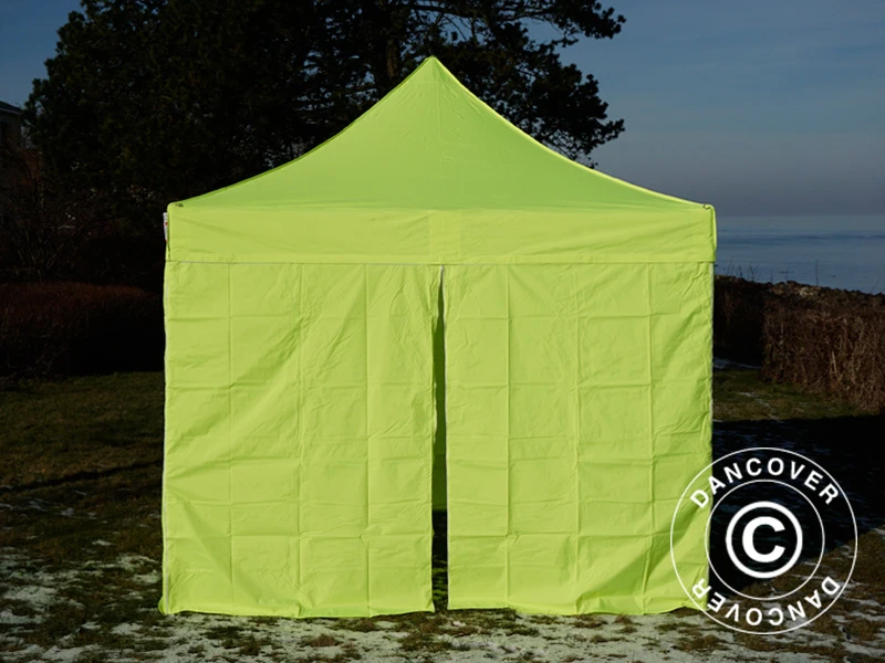 Tente Pliante FleXtents PRO 3x3m Néon Jaune/vert, Avec 4 Cotés 3 Tente Pliante FleXtents PRO 3x3m Néon Jaune/vert, Avec 4 Cotés – Image 3