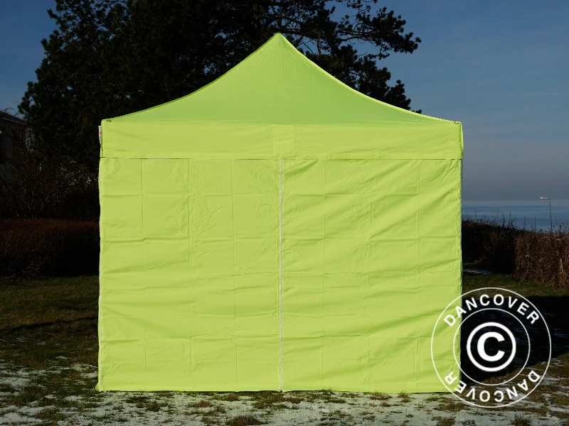 Tente Pliante FleXtents PRO 3x3m Néon Jaune/vert, Avec 4 Cotés 4 Tente Pliante FleXtents PRO 3x3m Néon Jaune/vert, Avec 4 Cotés – Image 4