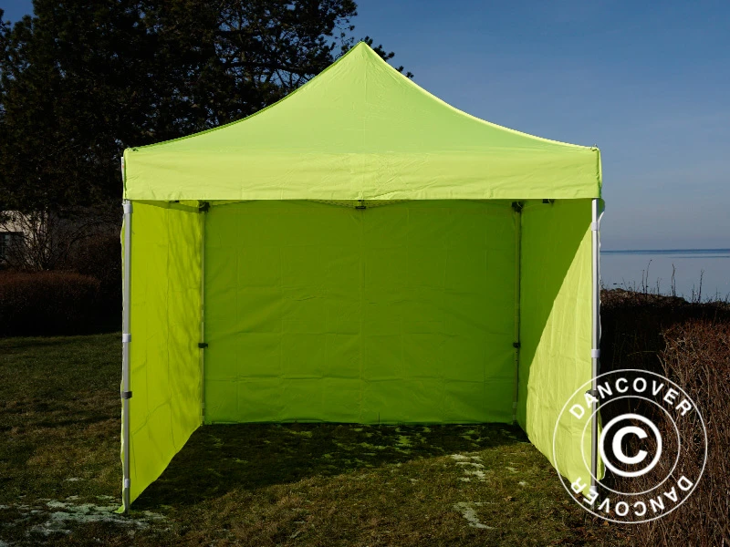 Tente Pliante FleXtents PRO 3x3m Néon Jaune/vert, Avec 4 Cotés 6 Tente Pliante FleXtents PRO 3x3m Néon Jaune/vert, Avec 4 Cotés – Image 6