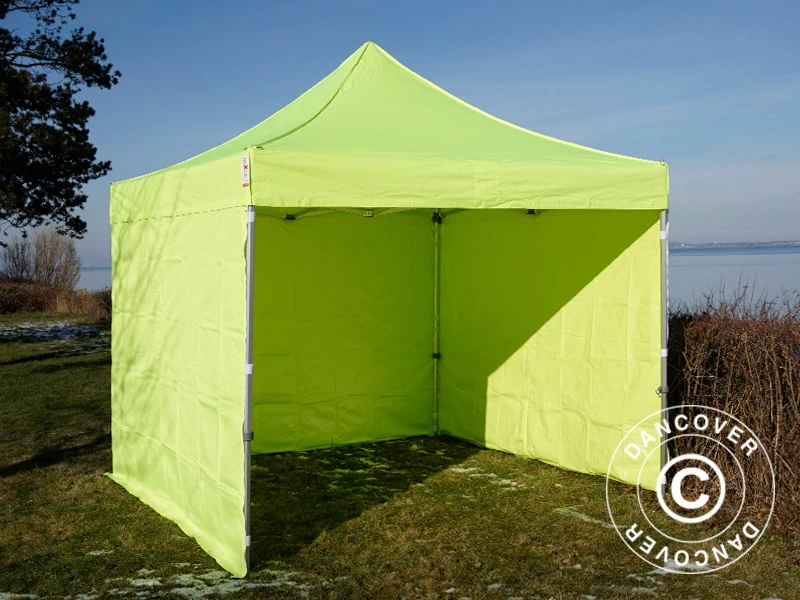 Tente Pliante FleXtents PRO 3x3m Néon Jaune/vert, Avec 4 Cotés 9 Tente Pliante FleXtents PRO 3x3m Néon Jaune/vert, Avec 4 Cotés – Image 9