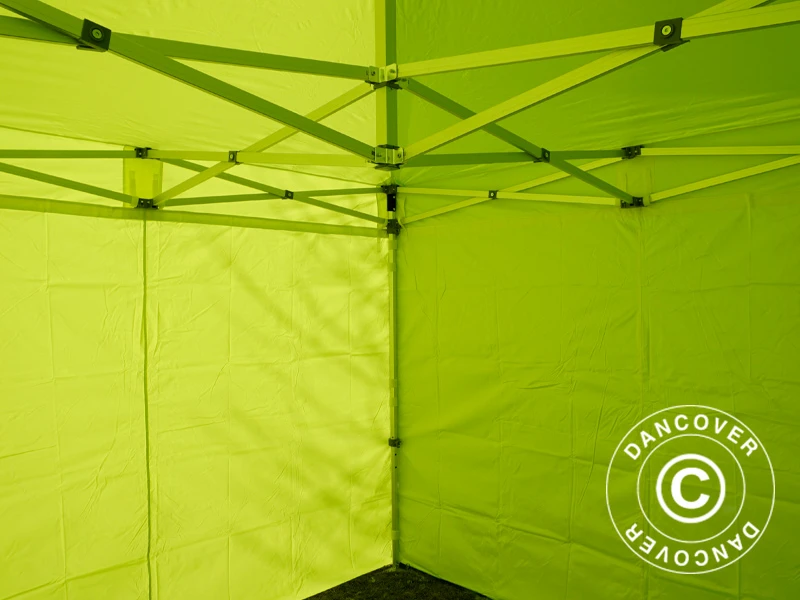 Tente Pliante FleXtents PRO 3x3m Néon Jaune/vert, Avec 4 Cotés 11 Tente Pliante FleXtents PRO 3x3m Néon Jaune/vert, Avec 4 Cotés – Image 11