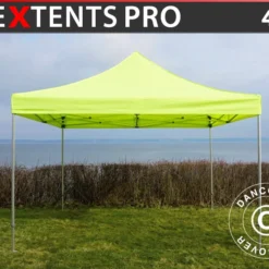 Tente Pliante FleXtents PRO 4x4m Néon Jaune/vert