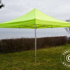 Tente Pliante FleXtents PRO 4x4m Néon Jaune/vert -Promos Jardin Natif Magasin ft04851 02