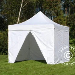 Tente Pliante FleXtents PRO 2,5x2,5m Blanc, Avec 4 Cotés -Promos Jardin Natif Magasin ft04863 07