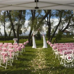 Tente Pliante FleXtents PRO 2,5x2,5m Blanc, Avec 4 Cotés -Promos Jardin Natif Magasin ft04863 4