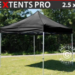 Tente Pliante FleXtents PRO 2,5x2,5m Noir