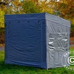Tente Pliante FleXtents PRO Trapezo 2x3m Gris, Avec 4 Cotés -Promos Jardin Natif Magasin ft049114 013