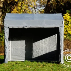 Tente Pliante FleXtents PRO Trapezo 2x3m Gris, Avec 4 Cotés -Promos Jardin Natif Magasin ft049114 014