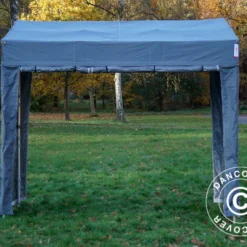 Tente Pliante FleXtents PRO Trapezo 2x3m Gris, Avec 4 Cotés -Promos Jardin Natif Magasin ft049114 016