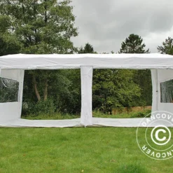 Tente Pliante FleXtents PRO Trapezo 3x6m Blanc, Avec 4 Cotés -Promos Jardin Natif Magasin ft049311 04