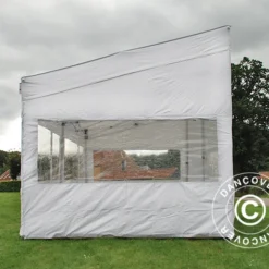 Tente Pliante FleXtents PRO Trapezo 3x6m Blanc, Avec 4 Cotés -Promos Jardin Natif Magasin ft049311 06