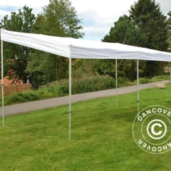 Tente Pliante FleXtents PRO Trapezo 3x6m Blanc, Avec 4 Cotés -Promos Jardin Natif Magasin ft049311 068