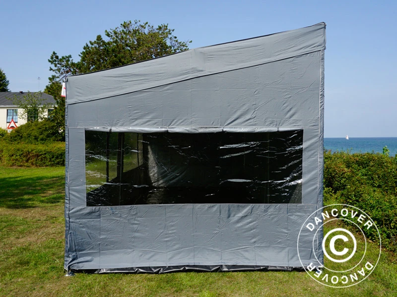 Tente Pliante FleXtents PRO Trapezo 3x6m Gris, Avec 4 Cotés 6 Tente Pliante FleXtents PRO Trapezo 3x6m Gris, Avec 4 Cotés – Image 6