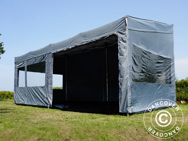 Tente Pliante FleXtents PRO Trapezo 3x6m Gris, Avec 4 Cotés 13 Tente Pliante FleXtents PRO Trapezo 3x6m Gris, Avec 4 Cotés – Image 13
