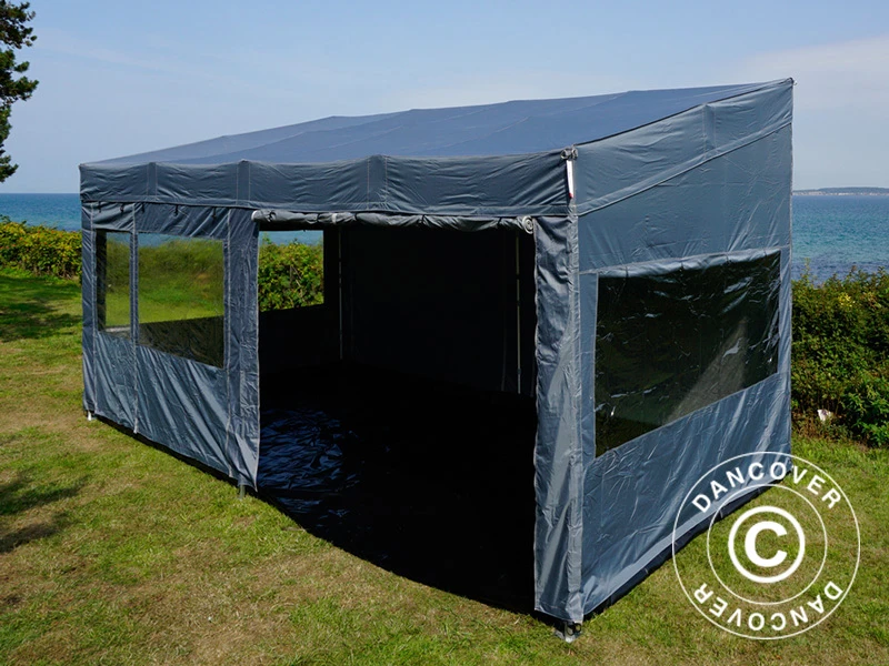 Tente Pliante FleXtents PRO Trapezo 3x6m Gris, Avec 4 Cotés 14 Tente Pliante FleXtents PRO Trapezo 3x6m Gris, Avec 4 Cotés – Image 14