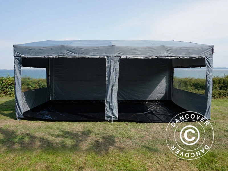 Tente Pliante FleXtents PRO Trapezo 3x6m Gris, Avec 4 Cotés 16 Tente Pliante FleXtents PRO Trapezo 3x6m Gris, Avec 4 Cotés – Image 16