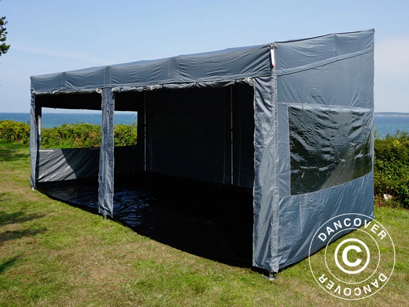 Tente Pliante FleXtents PRO Trapezo 3x6m Gris, Avec 4 Cotés 17 Tente Pliante FleXtents PRO Trapezo 3x6m Gris, Avec 4 Cotés – Image 17