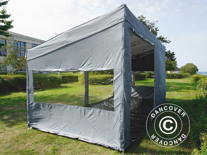 Tente Pliante FleXtents PRO Trapezo 3x6m Gris, Avec 4 Cotés 18 Tente Pliante FleXtents PRO Trapezo 3x6m Gris, Avec 4 Cotés – Image 18