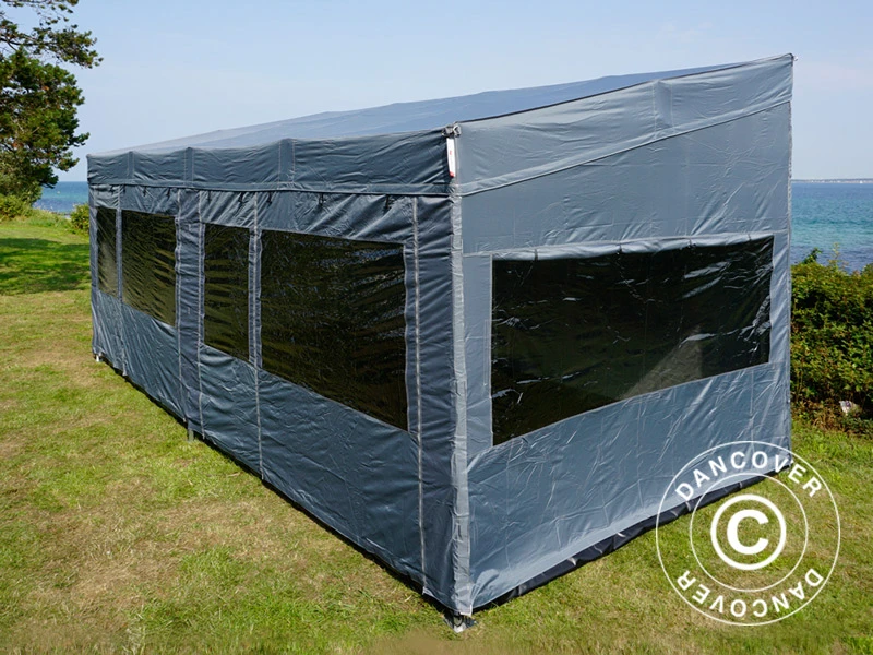 Tente Pliante FleXtents PRO Trapezo 3x6m Gris, Avec 4 Cotés 20 Tente Pliante FleXtents PRO Trapezo 3x6m Gris, Avec 4 Cotés – Image 20
