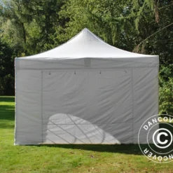 Tente Pliante FleXtents PRO Vintage Style 4x6m Blanc, Avec 8 Cotés -Promos Jardin Natif Magasin ft04935 015