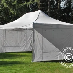 Tente Pliante FleXtents PRO Vintage Style 4x6m Blanc, Avec 8 Cotés -Promos Jardin Natif Magasin ft04935 05