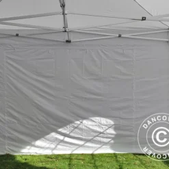 Tente Pliante FleXtents PRO Vintage Style 4x6m Blanc, Avec 8 Cotés -Promos Jardin Natif Magasin ft04935 058
