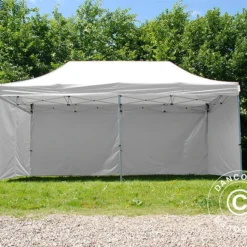 Tente Pliante FleXtents® PRO, Tente Médicale Et D’urgence, 3x6m, Blanc, 6 Parois Latérales Incluses -Promos Jardin Natif Magasin ft04995 051