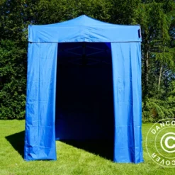Tente Pliante FleXtents Basic V.2, 2x2m Bleu, Avec 4 Cotés -Promos Jardin Natif Magasin ft135417 011