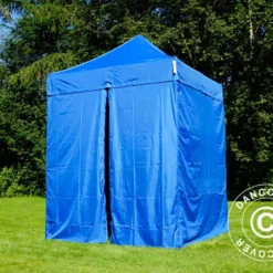 Tente Pliante FleXtents Basic V.2, 2x2m Bleu, Avec 4 Cotés -Promos Jardin Natif Magasin ft135417 014