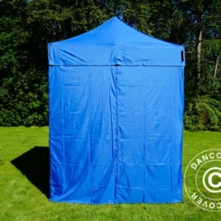 Tente Pliante FleXtents Basic V.2, 2x2m Bleu, Avec 4 Cotés -Promos Jardin Natif Magasin ft135417 016
