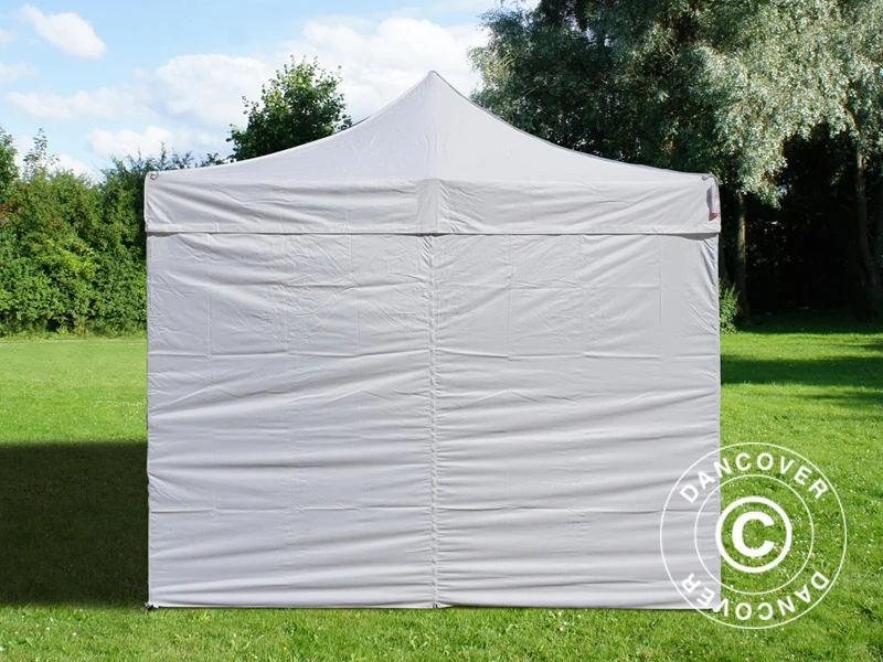 Tente Pliante FleXtents Basic V.3, 3x3m Blanc, Avec 4 Cotés 3 Tente Pliante FleXtents Basic V.3, 3x3m Blanc, Avec 4 Cotés – Image 3