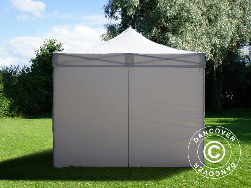 Tente Pliante FleXtents Basic V.3, 3x3m Blanc, Avec 4 Cotés 6 Tente Pliante FleXtents Basic V.3, 3x3m Blanc, Avec 4 Cotés – Image 6