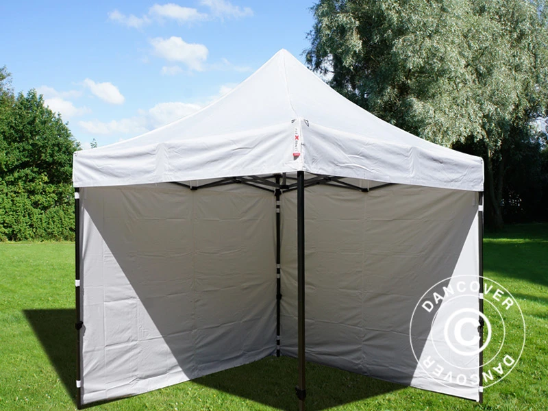 Tente Pliante FleXtents Basic V.3, 3x3m Blanc, Avec 4 Cotés 8 Tente Pliante FleXtents Basic V.3, 3x3m Blanc, Avec 4 Cotés – Image 8