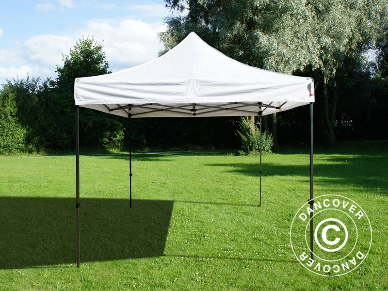 Tente Pliante FleXtents Basic V.3, 3x3m Blanc, Avec 4 Cotés 10 Tente Pliante FleXtents Basic V.3, 3x3m Blanc, Avec 4 Cotés – Image 10